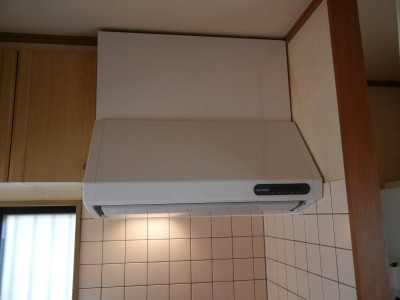 栃木県大田原市E様邸　レンジフードファン