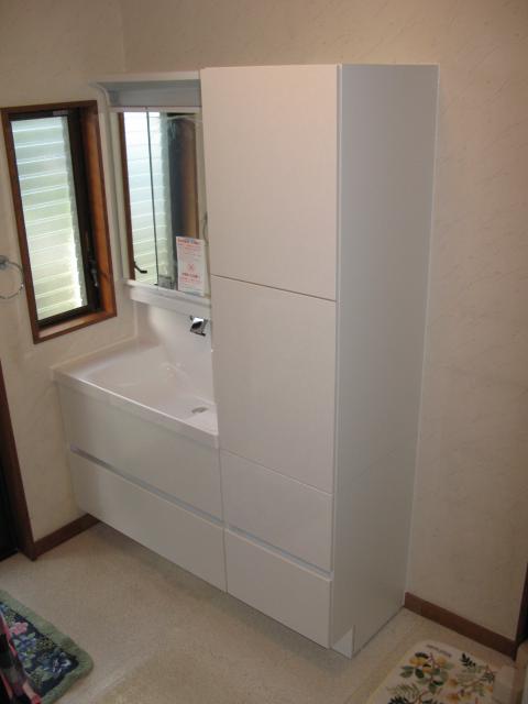 福岡市西区　INAX洗面化粧台リフォーム