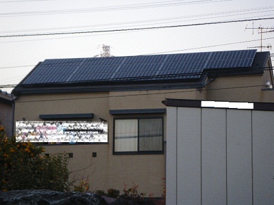 藤沢市　I様邸　東芝製太陽光発電システム導入
