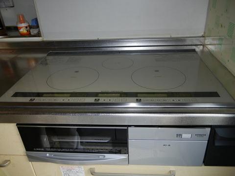 栃木県小山市T様邸オール電化工事　IHクッキングヒーター
