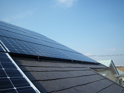 平塚市　B様邸　ｶﾅﾃﾞｨｱﾝｿｰﾗｰ製太陽光発電ｼｽﾃﾑ施工