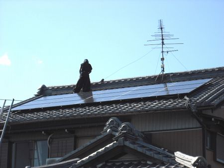 岐阜県　サンヨー太陽光発電システム　HIT設置