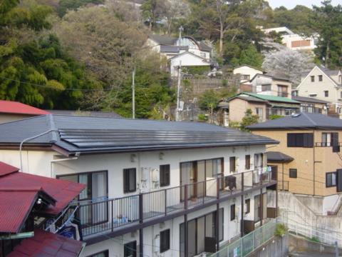 熱海市アパート太陽光発電システム設置工事