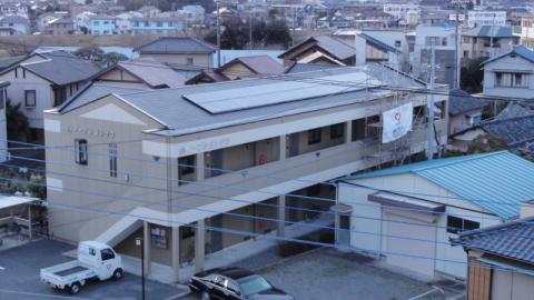駿東郡清水町アパート9.672ｋｗ太陽光発電システム設置