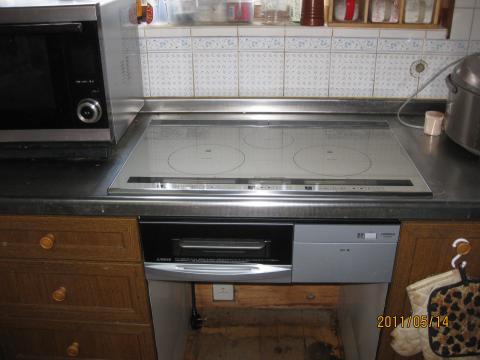 日立ＩＨクッキングヒーター取り付け