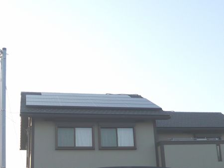 愛知県西尾市　長州太陽光発電システム　HIT設置