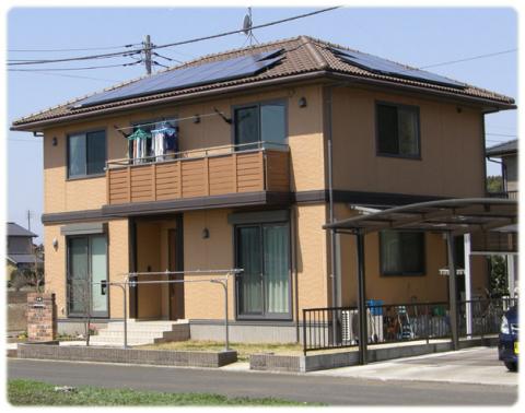 城里町K様邸の太陽光発電