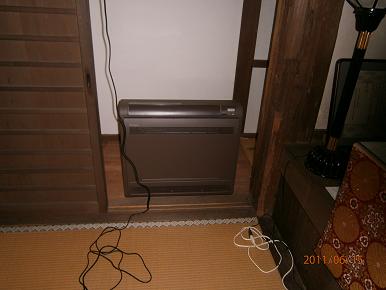 床置きエアコン設置