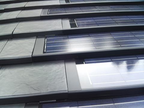 平板瓦一体型モジュール