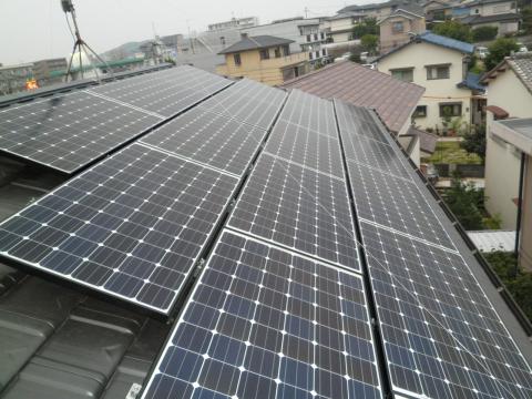 太陽光発電工事（福岡市城南区H様邸）　