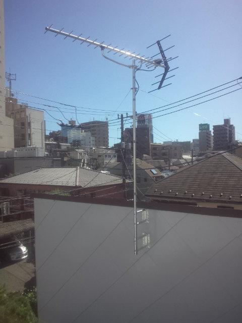東京都渋谷区笹塚にて地デジアンテナ工事