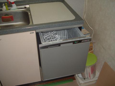 大阪府豊中市Ｋ様　ビルトイン食器洗い乾燥機工事