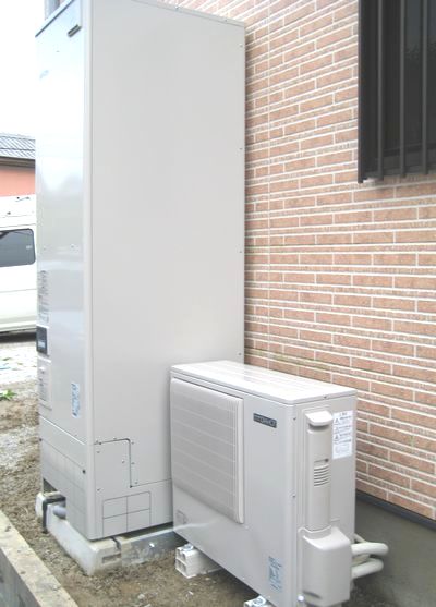 静岡県浜松市　三菱エコキュート　設置