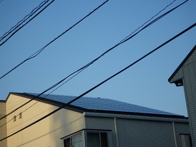 横浜市　S様邸　サンヨー製太陽光発電システム導入