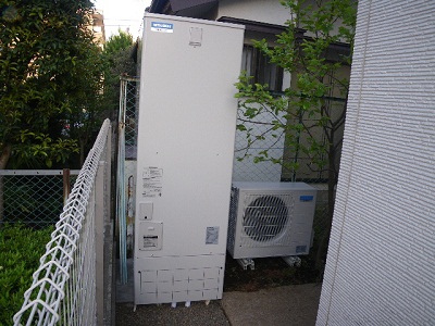 横浜市　S様邸　三菱製エコキュート　導入