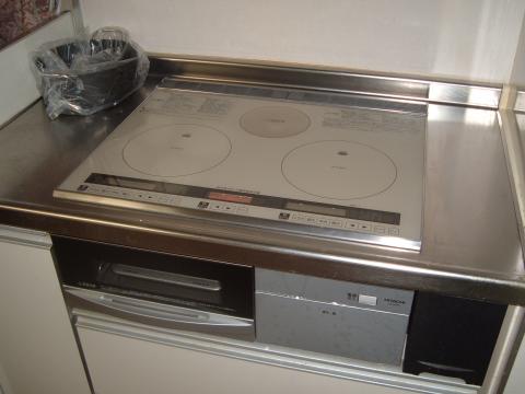 兵庫県宝塚市Ｋ様　ＩＨクッキングヒーター工事