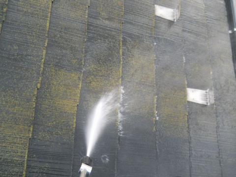 東京都町田市S様邸　屋根塗装（施工中）