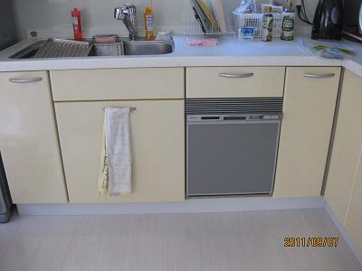 パナソニック食器洗い乾燥機ＮＰ−４５ＭＳ５Ｓ取り付け