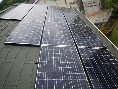 川崎市　S様邸　ｶﾅﾃﾞｨｱﾝｿｰﾗｰ製太陽光発電システム導入