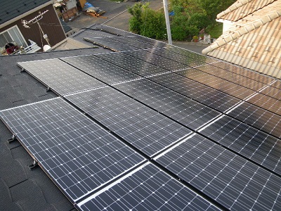 藤沢市　H様邸　ｶﾅﾃﾞｨｱﾝｿｰﾗｰ製太陽光発電システム導入