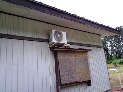 宮城県大崎市にてエアコン工事