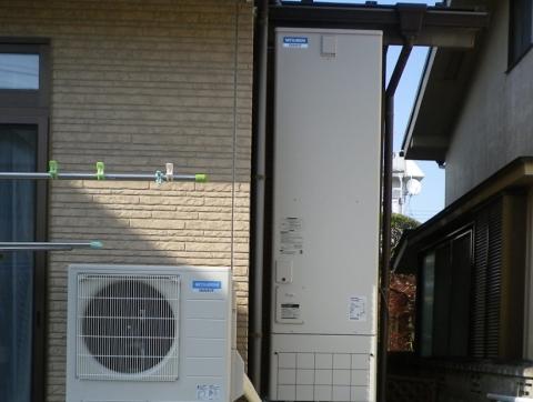 宮城県石巻市にてエコキュート工事