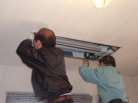 天井埋め込み・隠蔽配管エアコンその2（東京都東久留米市）