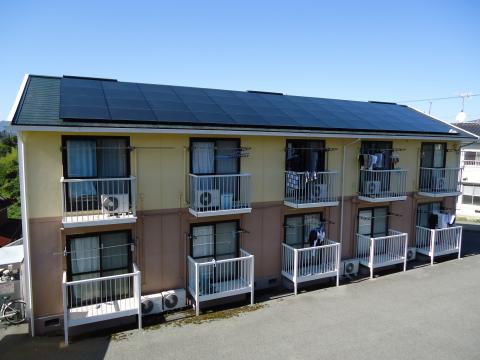 アパートに太陽光発電システムを設置しました