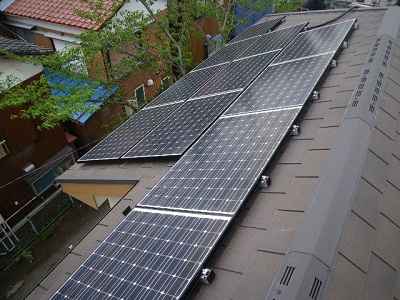 横浜市　K様邸　サンヨー製太陽光発電システム導入