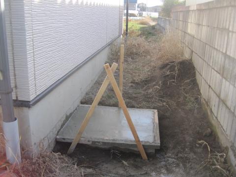 基礎工事完了です！【長野県長野市エコキュート工事】【長野県長野市オール電化工事】エコ電化ＪＰ【大光電気商会】