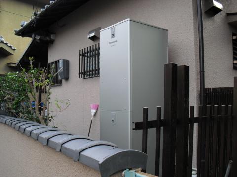 奈良県香芝市K様　エコキュート工事