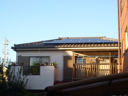 埼玉県 川口市中青木　Kさま邸　太陽光発電・オール電化（エコキュート・IH）工事