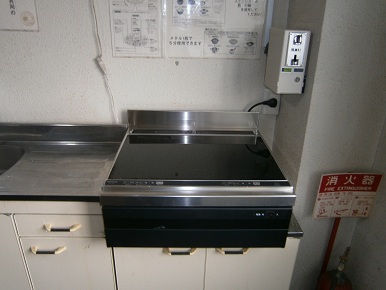 ＩＨクッキングヒータ取り付け（コインタイマー）