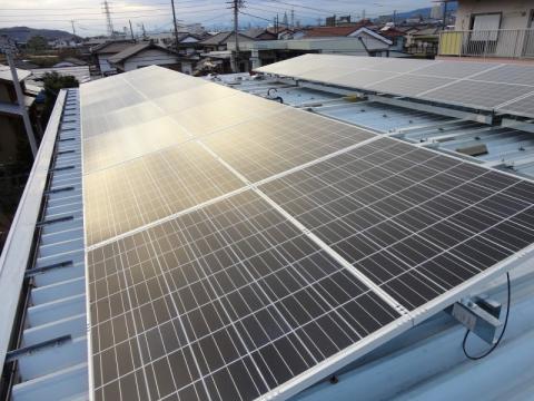 静岡県三島市太陽光発電システムアパート設置
