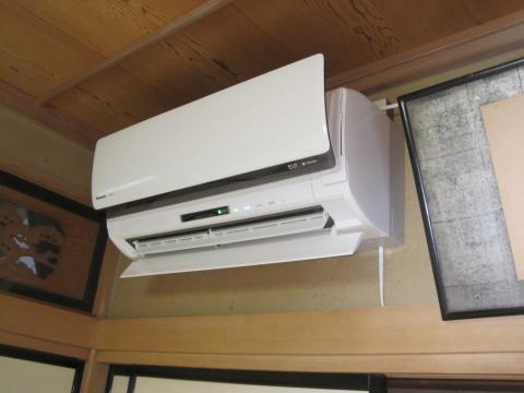 寝室はポカポカです【長野県長野市エアコン工事】【長野県長野市オール電化工事】街の工事屋さん・エコ電化ＪＰ【大光電気商会】へご依頼下さい