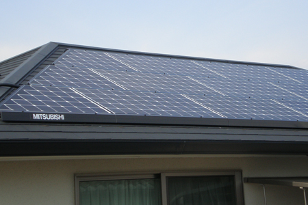 三菱太陽光発電3.57KWシステム設置　高知県　市川様邸