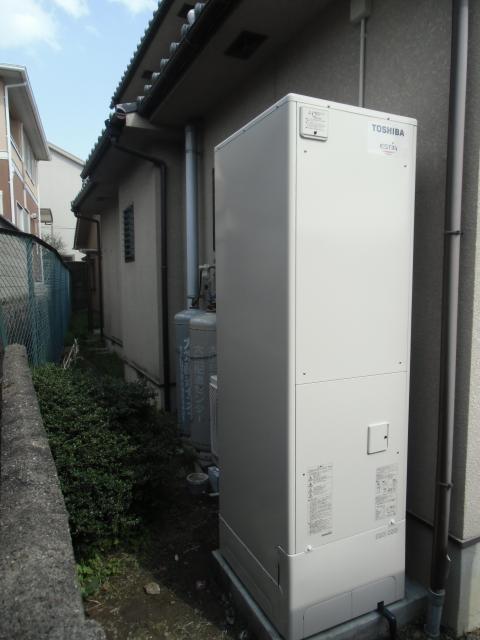 高槻市塚原・Sさま邸宅【東芝:エコキュート】設置