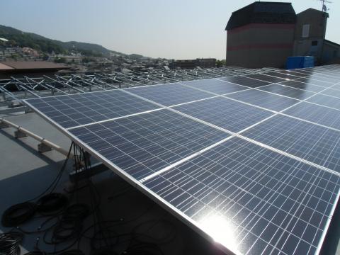 箕面市・Rマンション【太陽電池モジュール】取付【ケーブル配線工事】