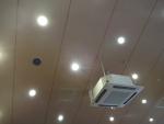 店舗の蛍光灯ダウンライトをLEDダウンライトに交換します。(長野県 長野市 電気設備工事)エコ電化本舗 ㈱大光電気商会
