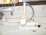 洗面所のシャワー付水栓カラン取替え工事