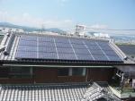茨木市郡、中井康政様の太陽光発電設置工事
