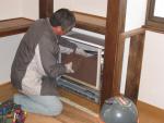 蓄熱暖房器の施工画像ですＬＯＨASplus