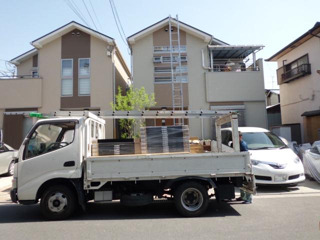 大洋光発電パネルの搬入!