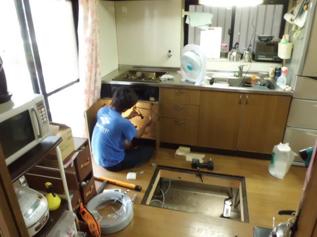 配管等の撤去過程