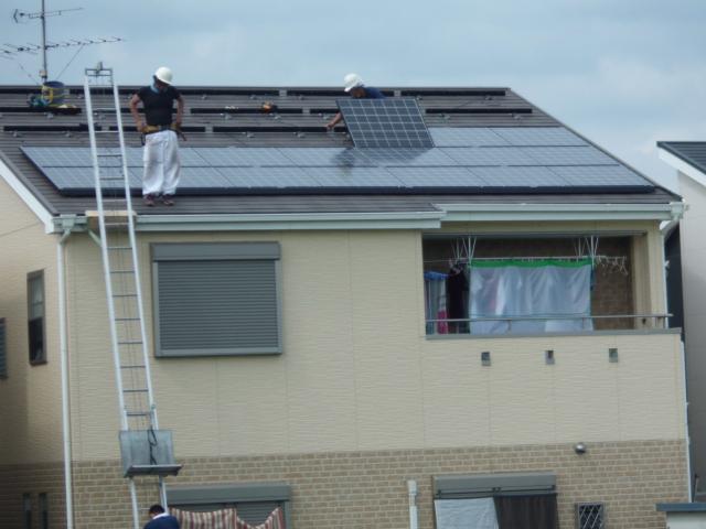 パネル設置中盤