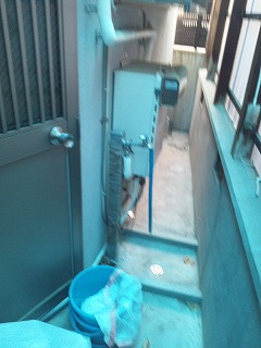 ガス給湯器撤去前