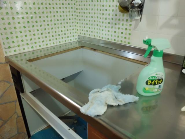 コンロ台・美化作業完了！