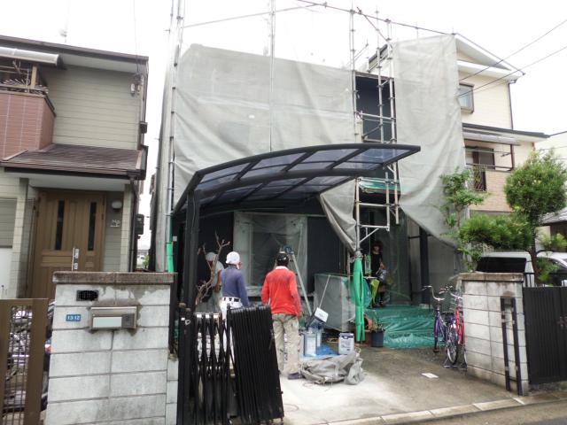 塗装進行状況（雨天前後／心配顔）ｋさま