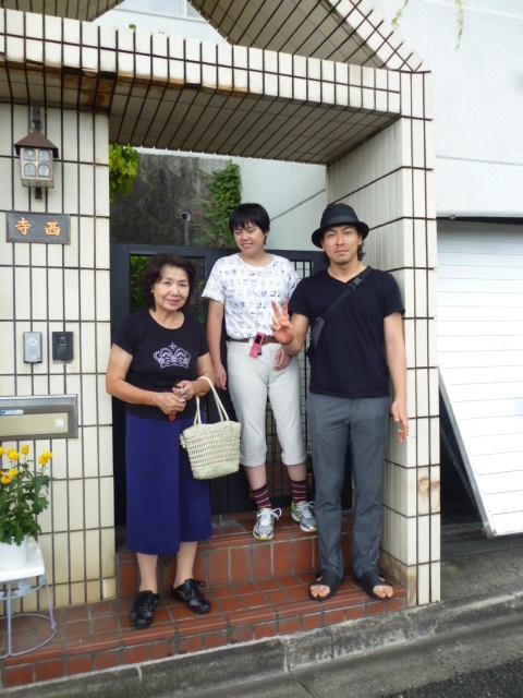 ㊧寺西光子さま㊥愛娘㊨伸之氏(song RIDESのvocal)