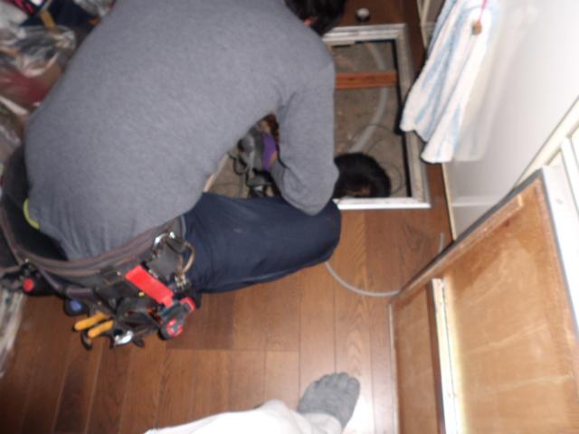 配線連結作業中!